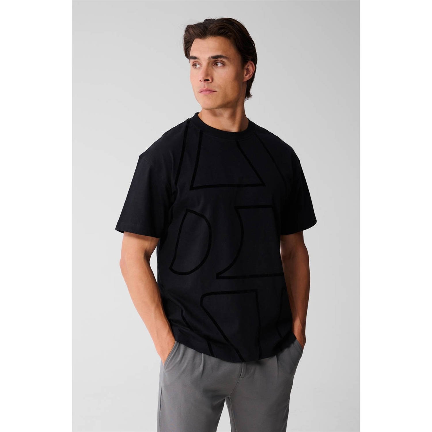 Shoeby regular T-shirt zwart