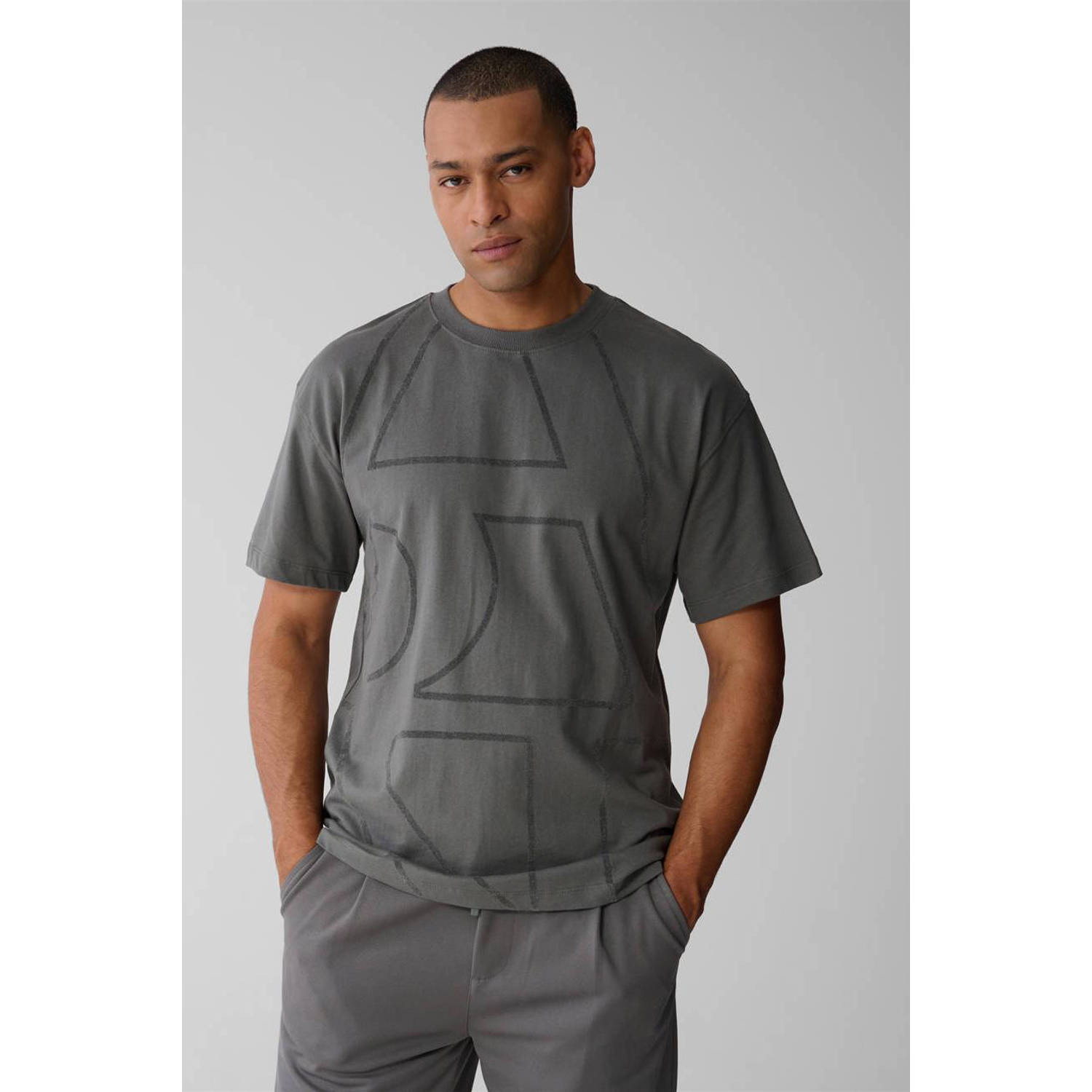 Shoeby regular T-shirt grijs