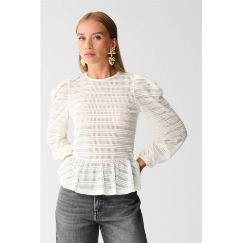 Shoeby top ecru afbeelding