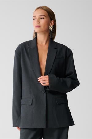oversized blazer grijs