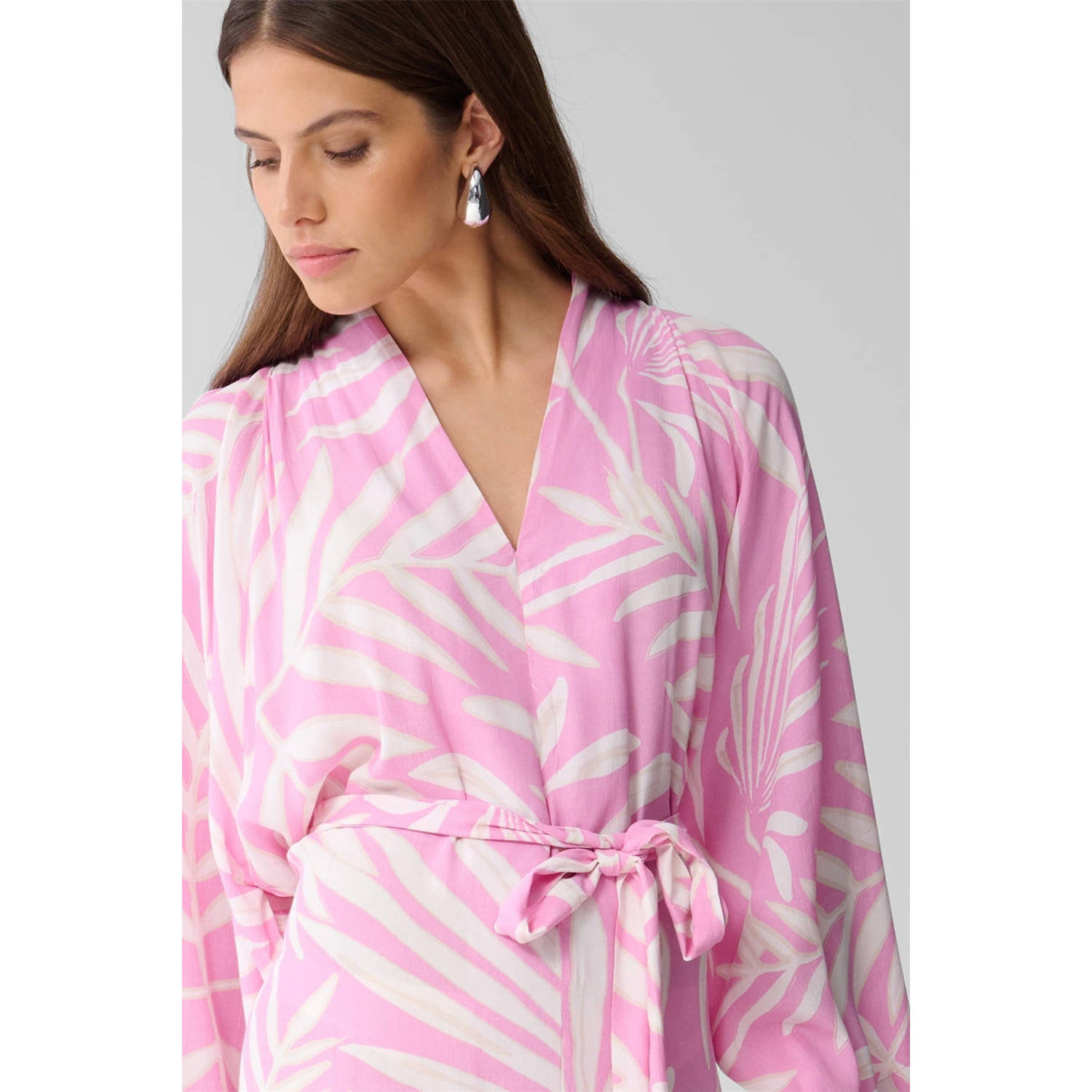 Shoeby midi jurk roze