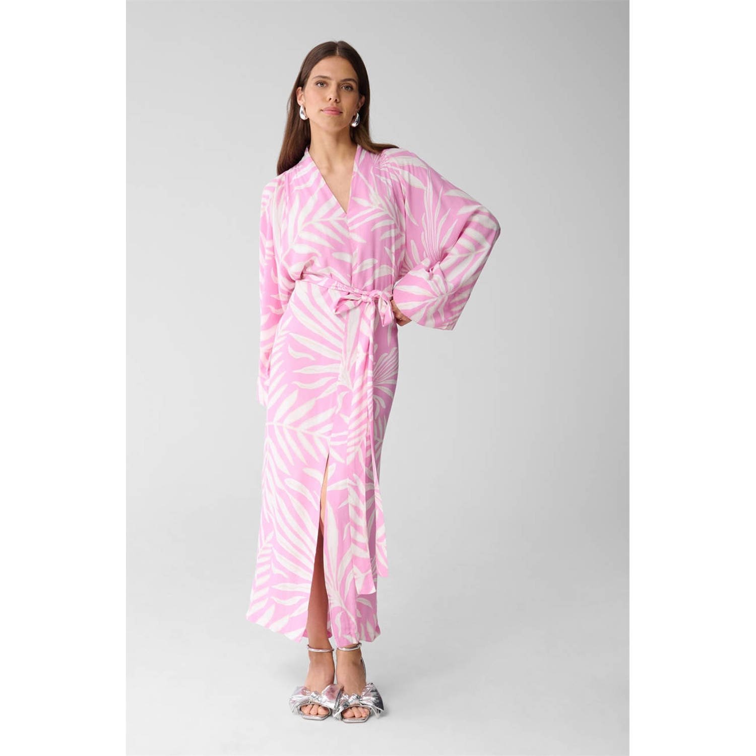 Shoeby midi jurk roze