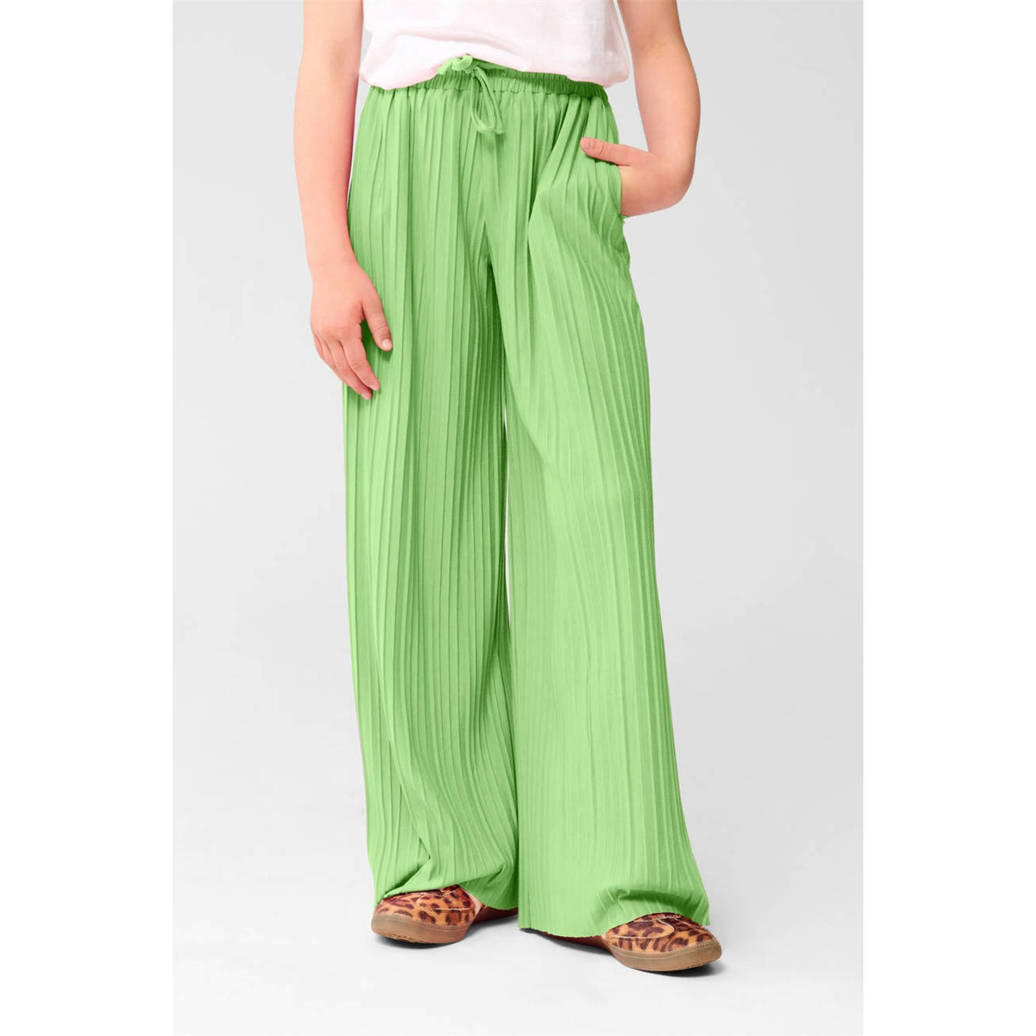 Shoeby regular casual broek groen