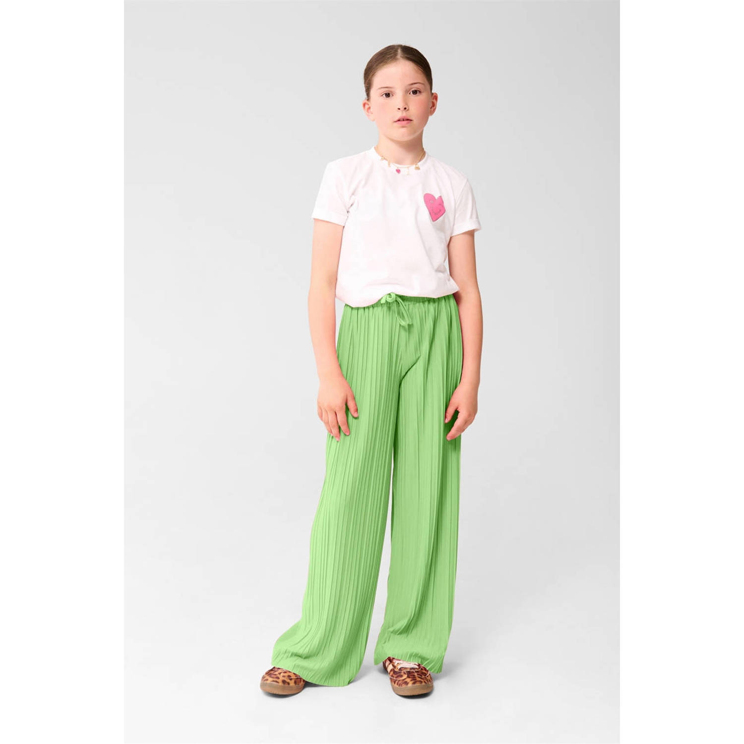 Shoeby regular casual broek groen