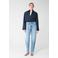 Shoeby high waist barrel jeans medium blue denim