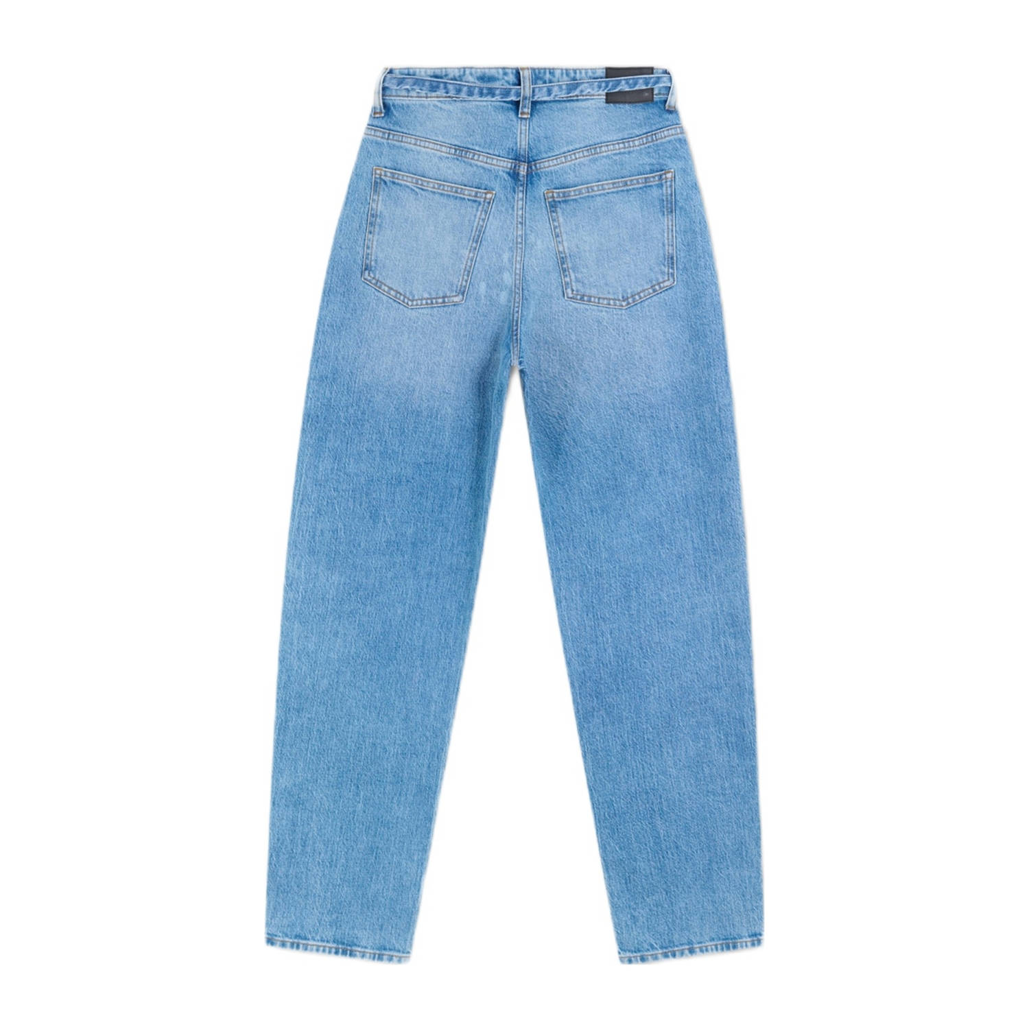 Shoeby high waist straight leg jeans medium blue denim