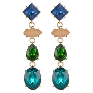 oorbellen Fancy Stones blauw