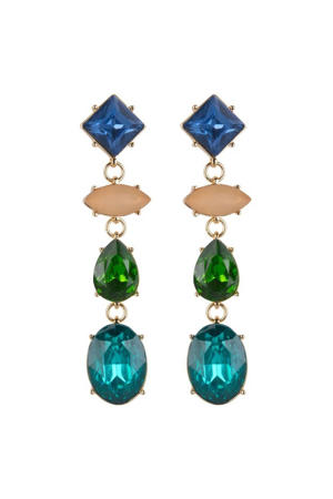 oorbellen Fancy Stones blauw