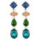 Life of Bulu oorbellen Fancy Stones blauw