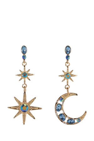oorbellen Isla Blue goudkleurig