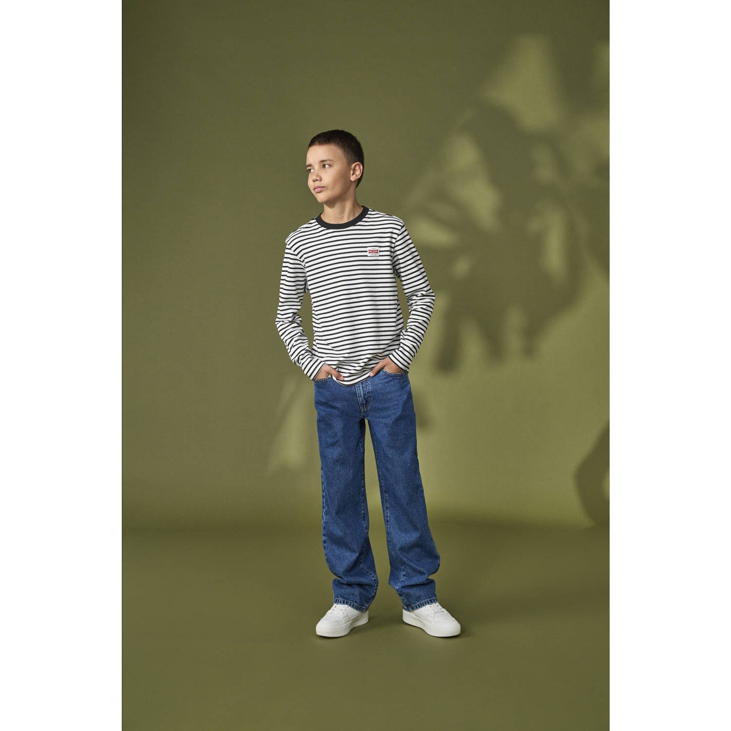 ONLY & SONS JUNIOR loose fit jeans medium blue denim
