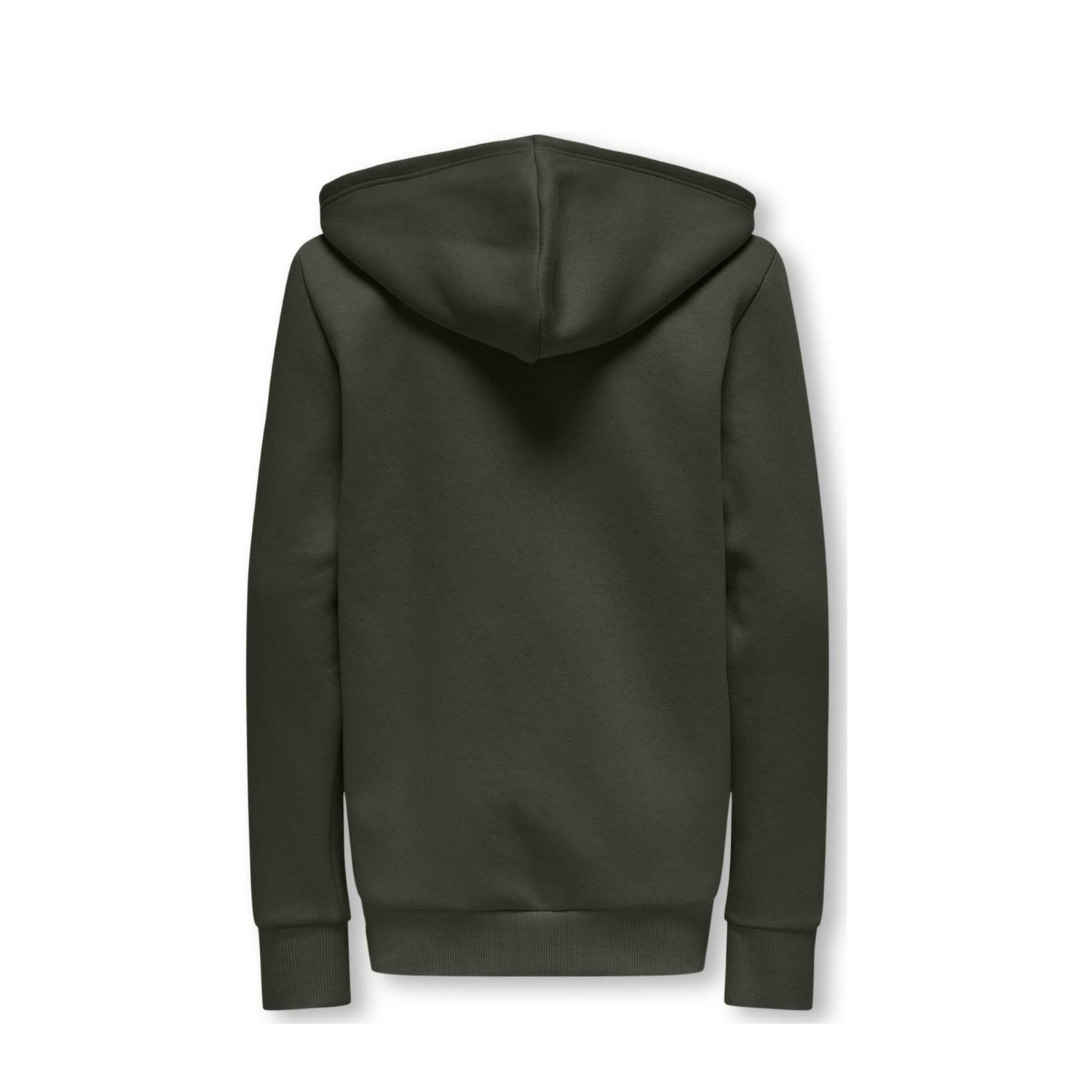 ONLY & SONS JUNIOR sweatvest donkergroen