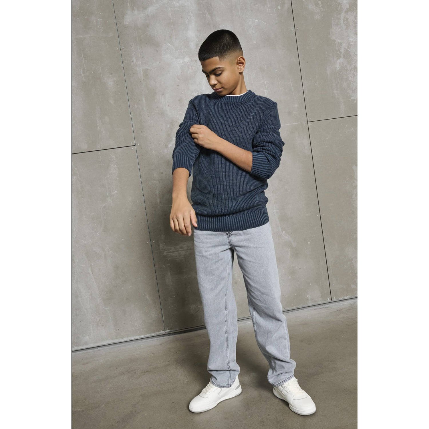 ONLY & SONS JUNIOR loose fit jeans grey denim