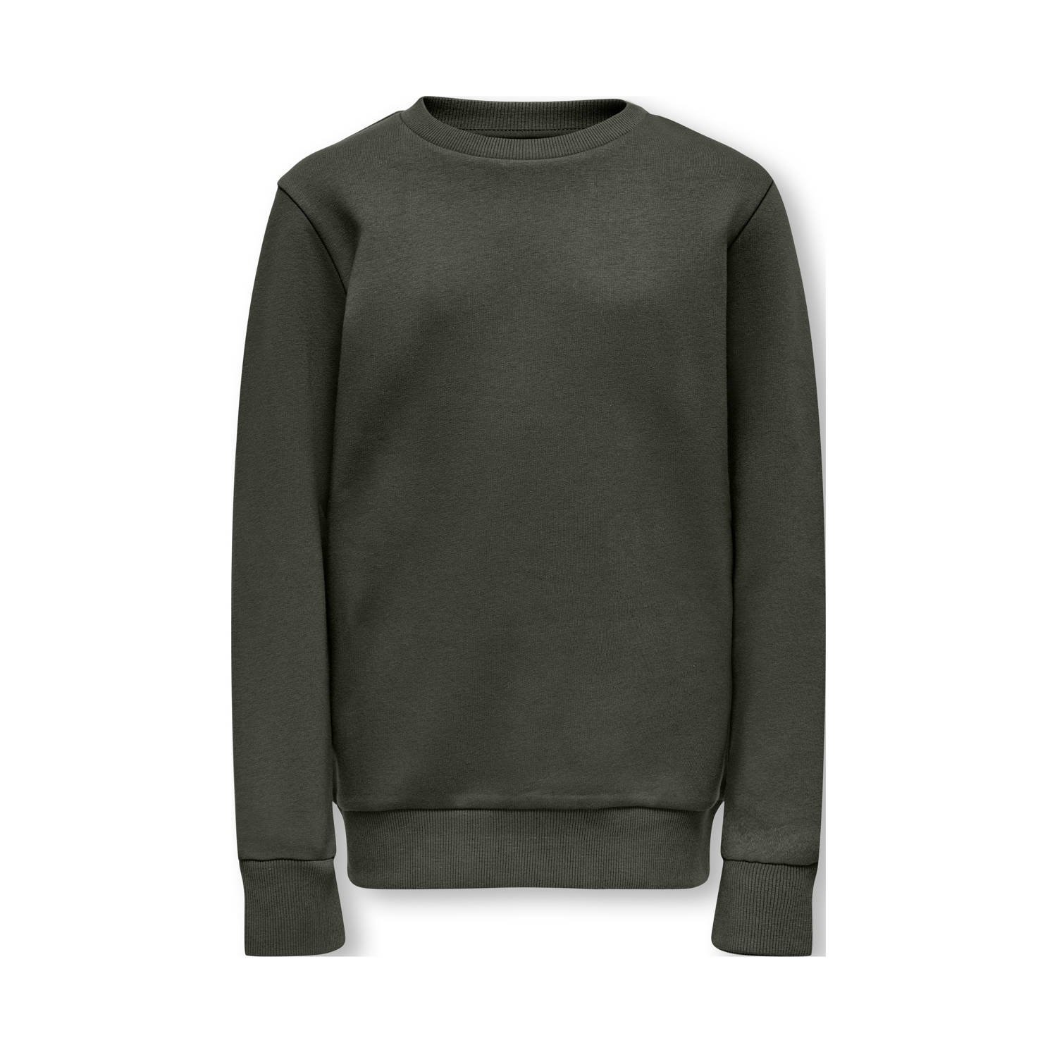 ONLY & SONS JUNIOR sweater donkergroen