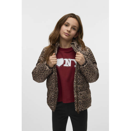 VERO MODA GIRL gewatteerde jas lichtbruin afbeelding