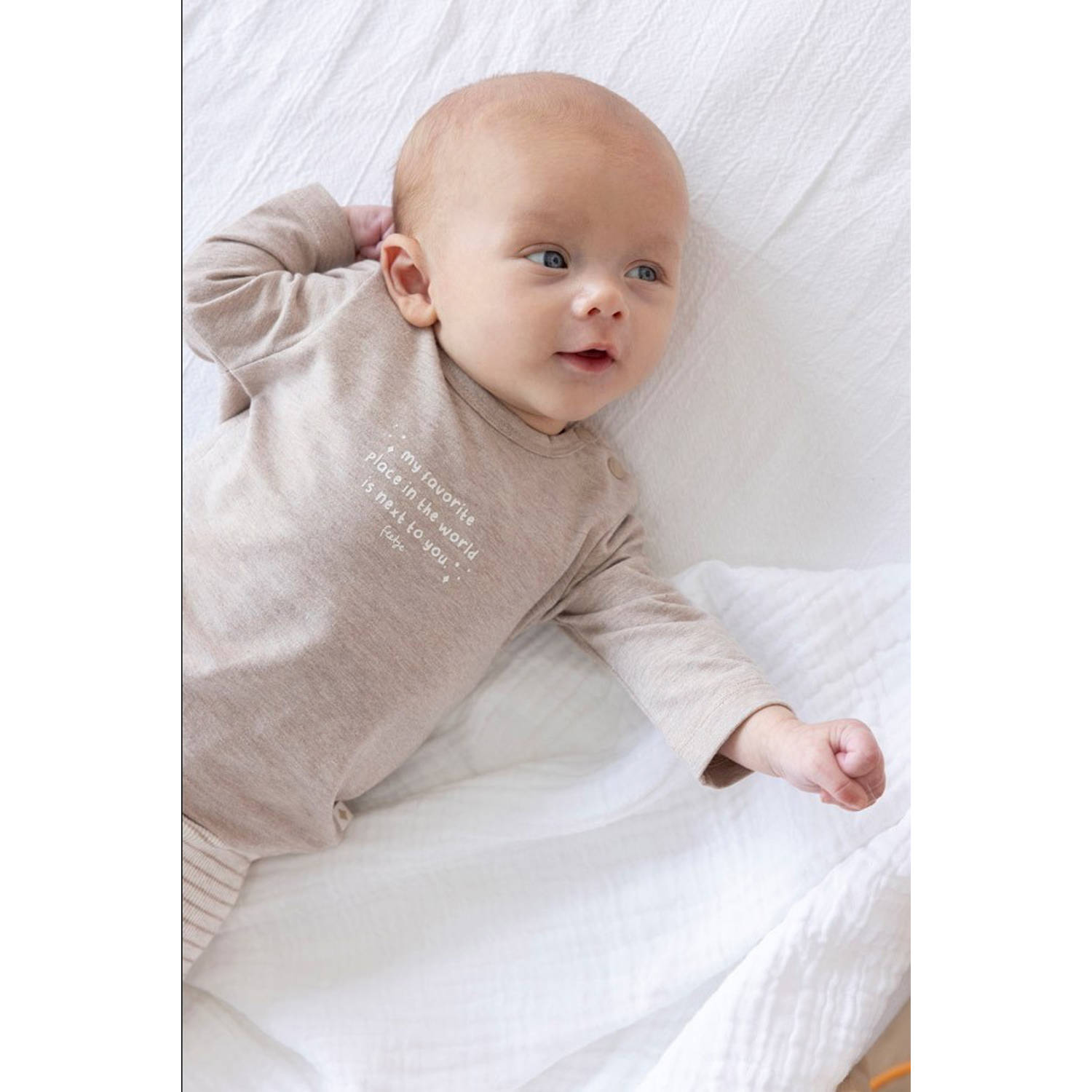 Feetje longsleeve taupe