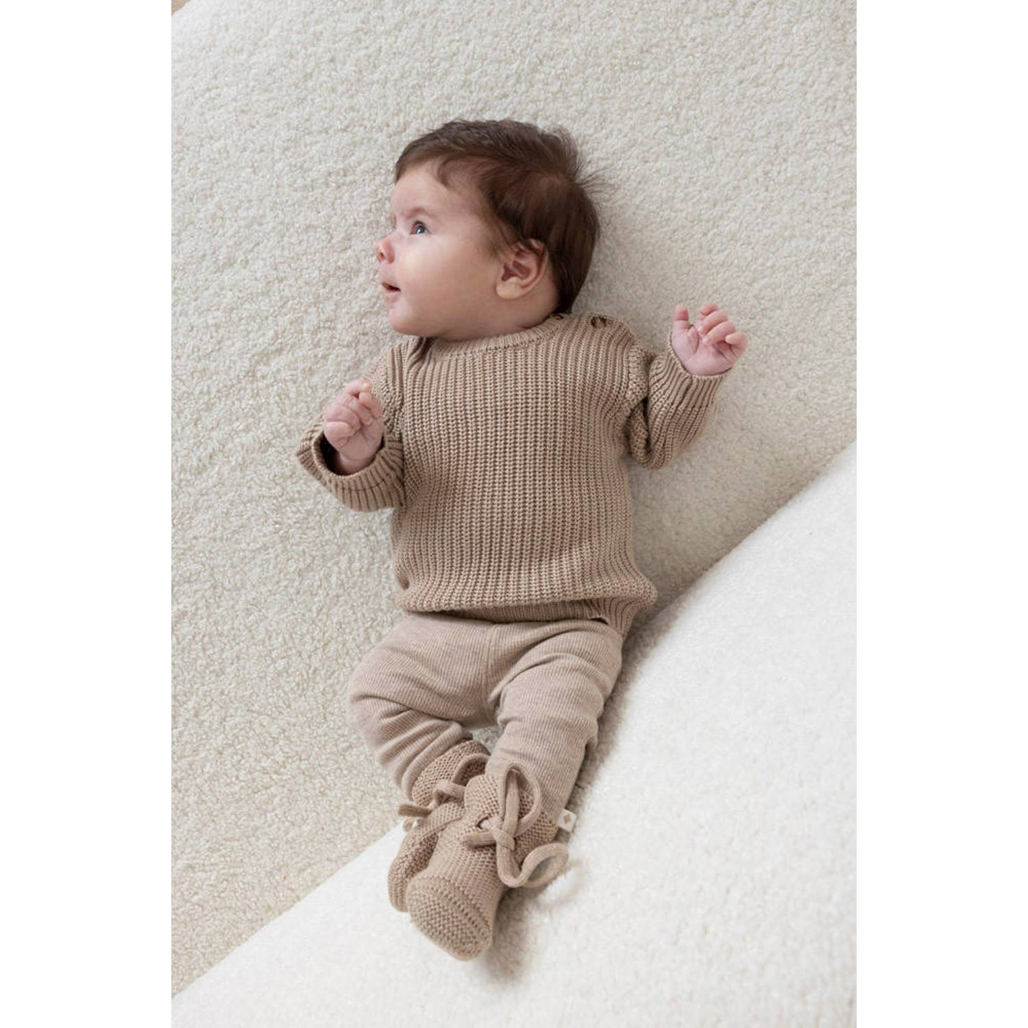 Feetje babybroek taupe