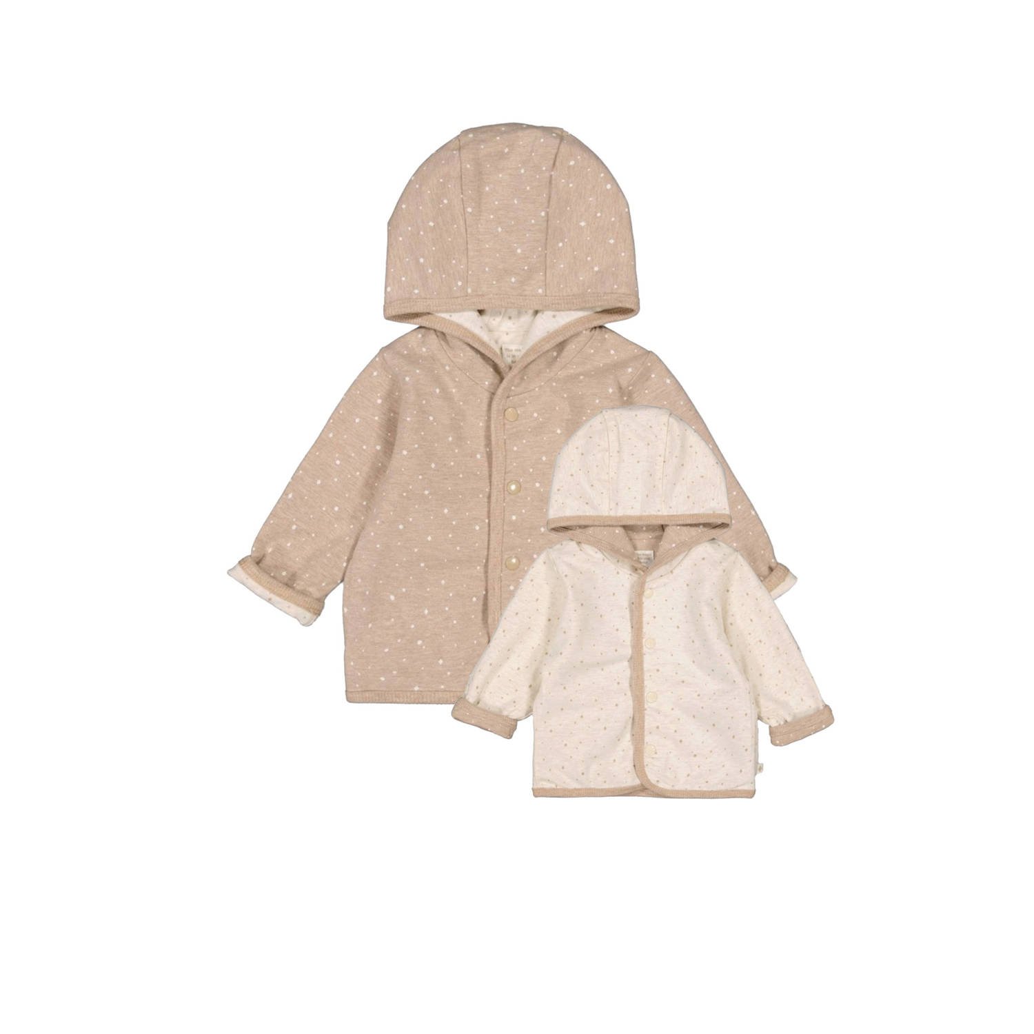 Feetje sweatvest taupe
