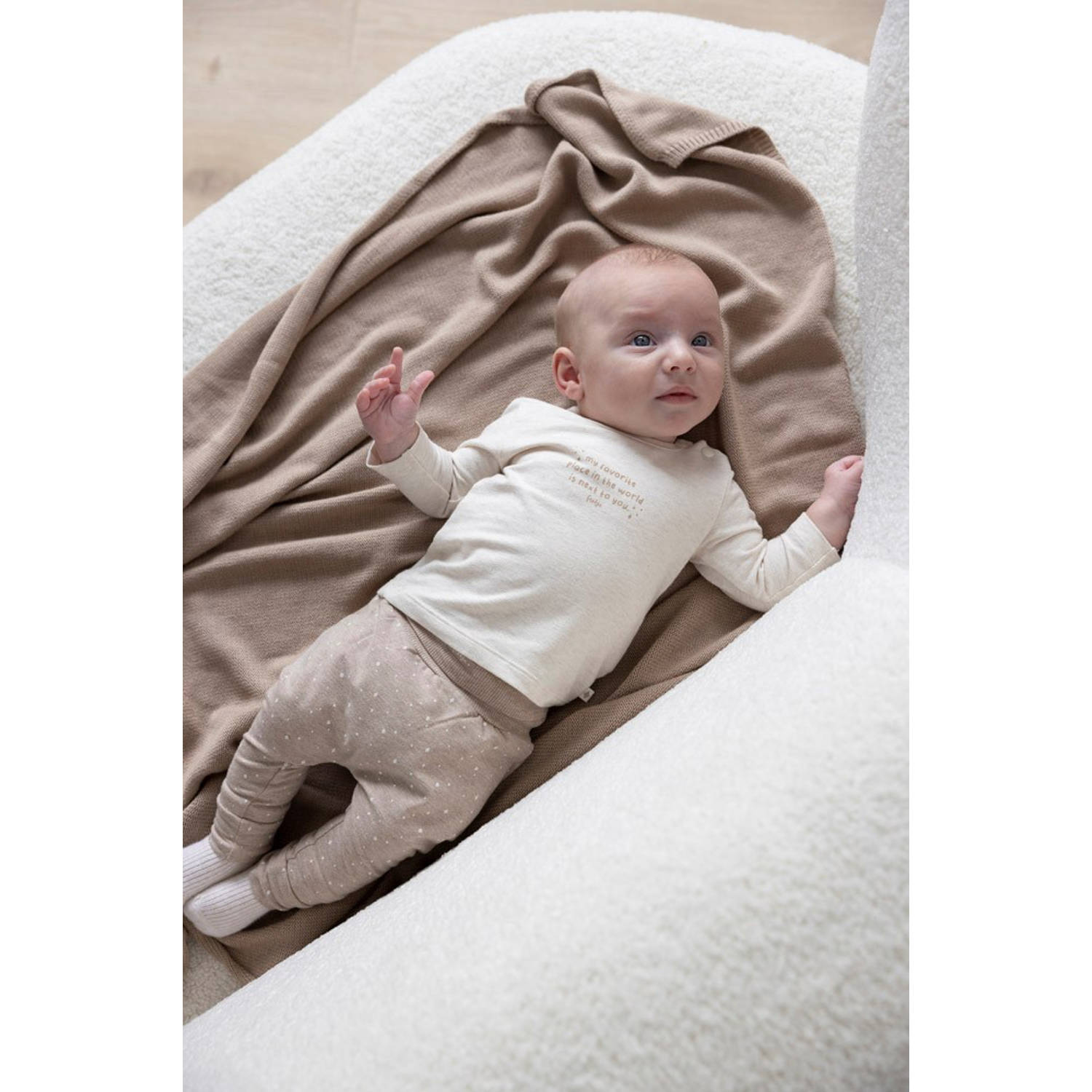 Feetje babybroek taupe