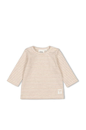 longsleeve taupe rib gebreid