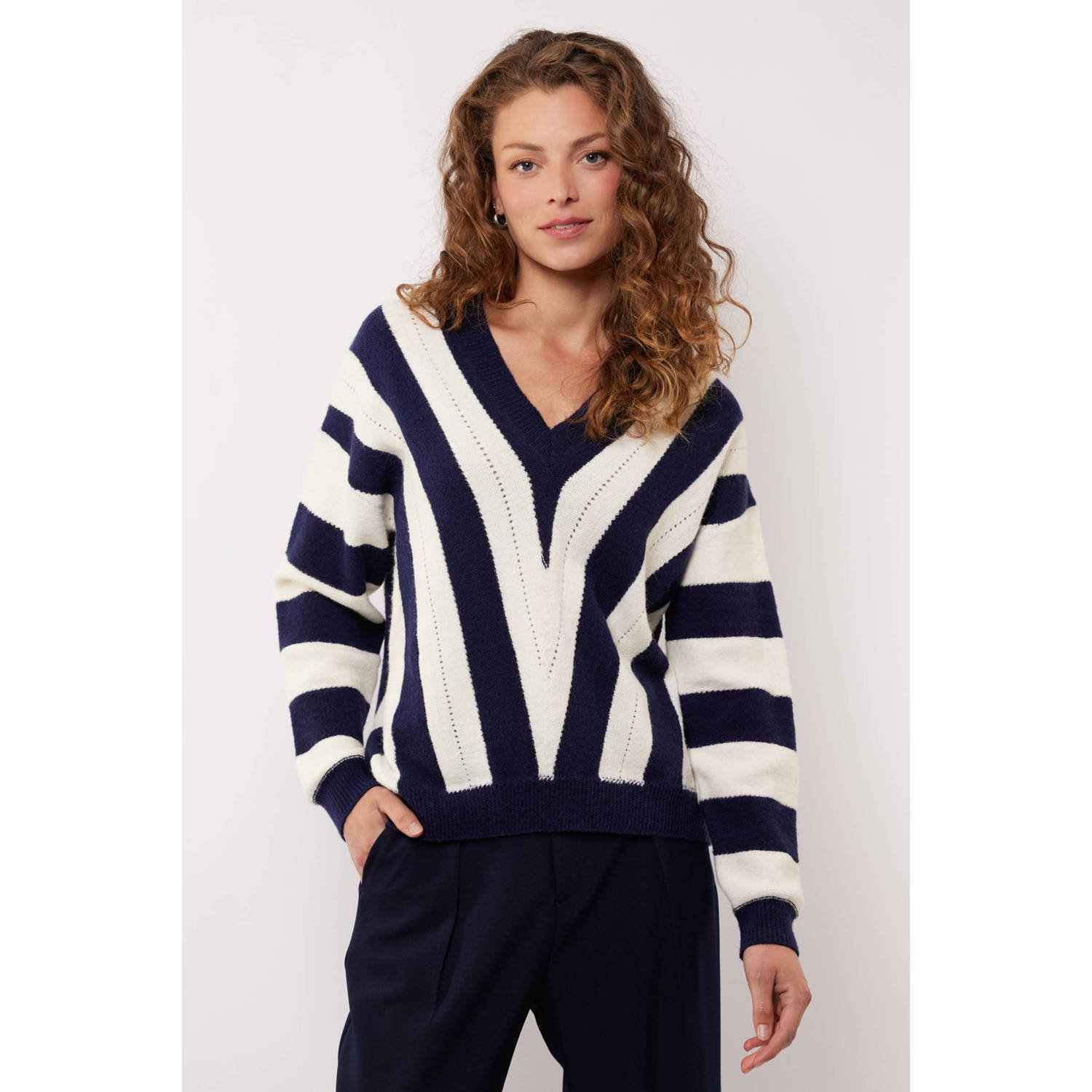 G-maxx X Froukje gebreide trui donkerblauw
