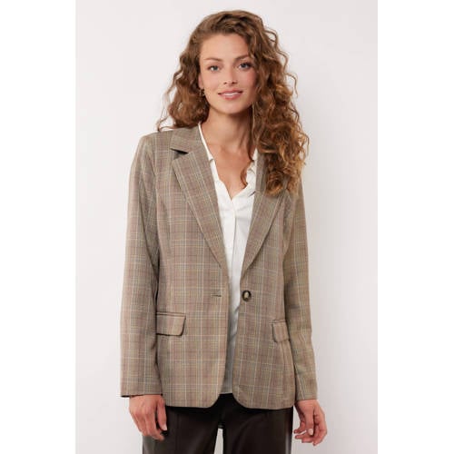 G-maxx X Froukje regular blazer grijsbruin afbeelding