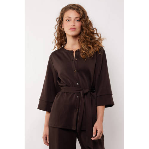 G-maxx X Froukje blouse donkerbruin afbeelding