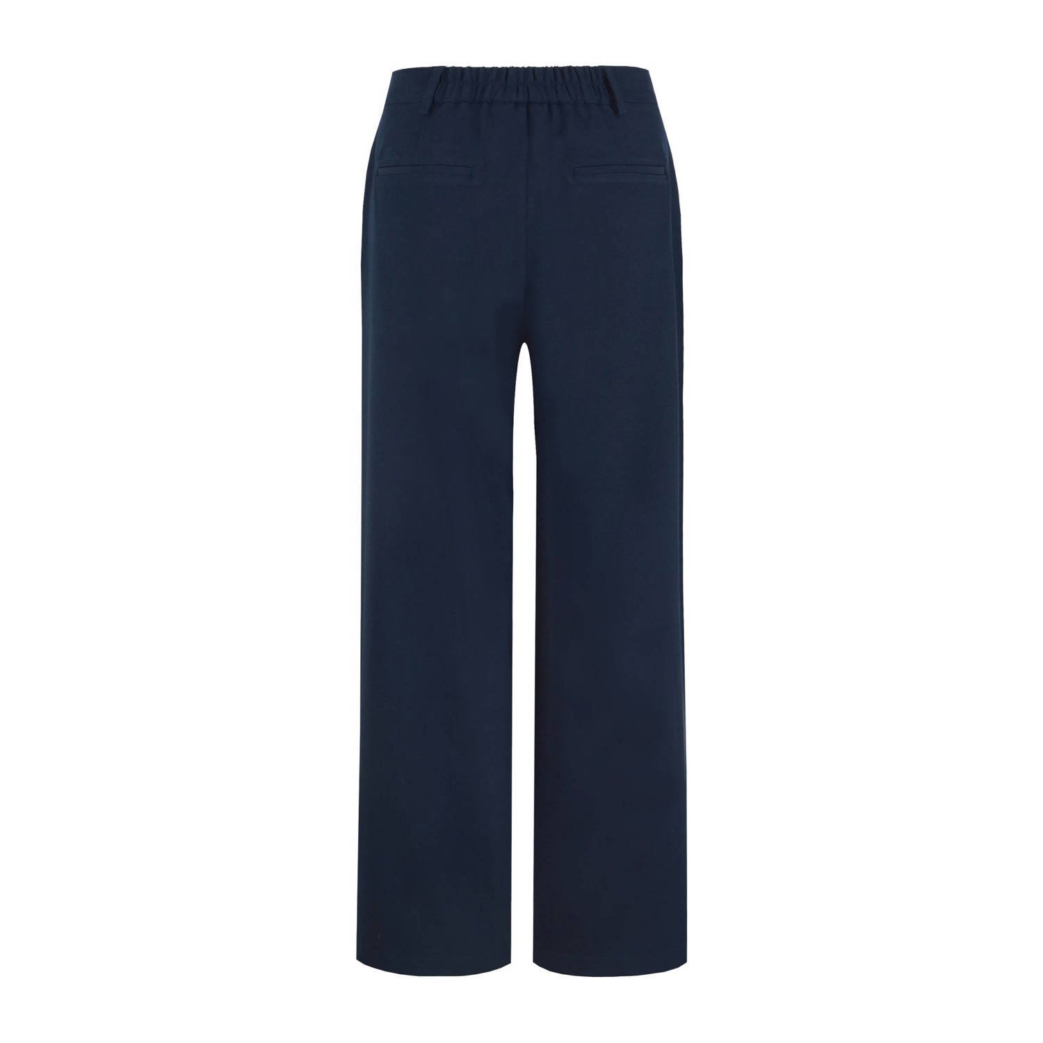 G-maxx wide leg regular waist pantalon donkerblauw