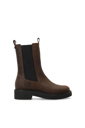 leren chelsea boots bruin