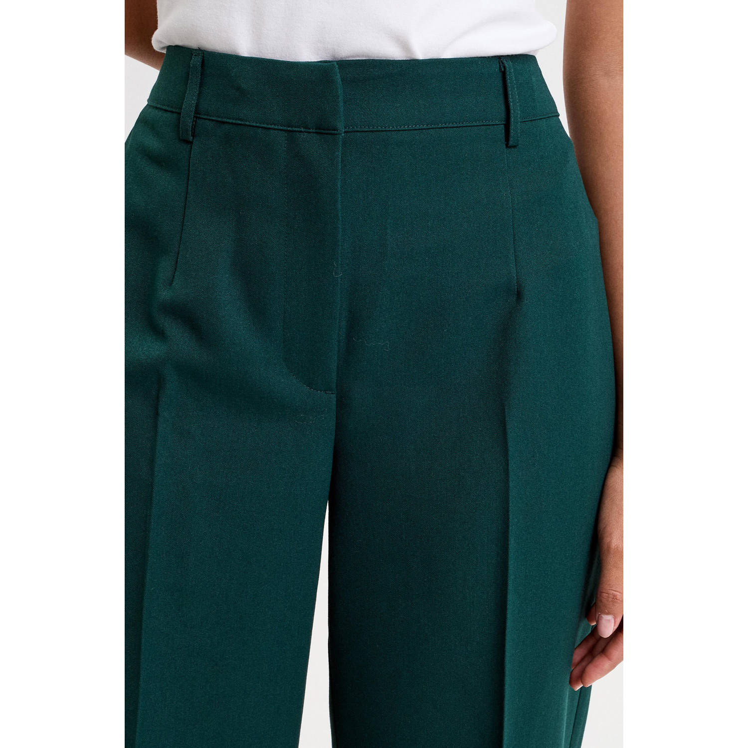 Cache barrel high waist pantalon donkergroen