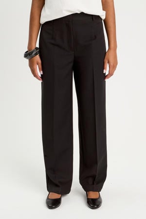 barrel high waist pantalon zwart