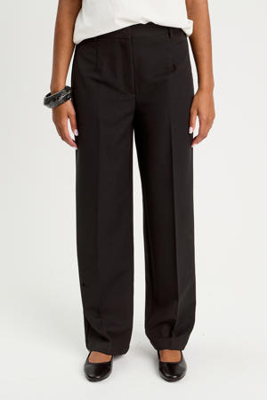 barrel high waist pantalon zwart
