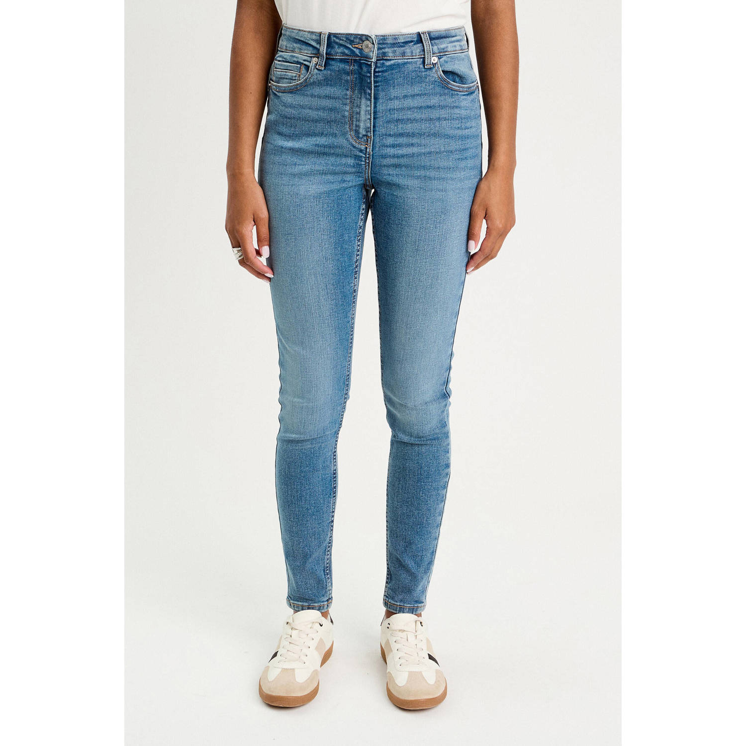 Cache skinny jeans medium blue denim