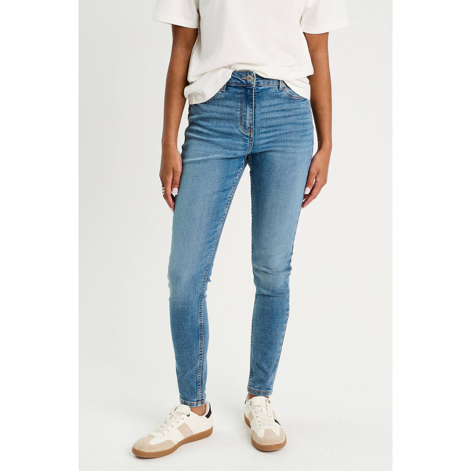 Cache skinny jeans medium blue denim