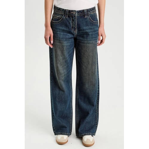 Cache Cache wide leg jeans dark blue denim afbeelding