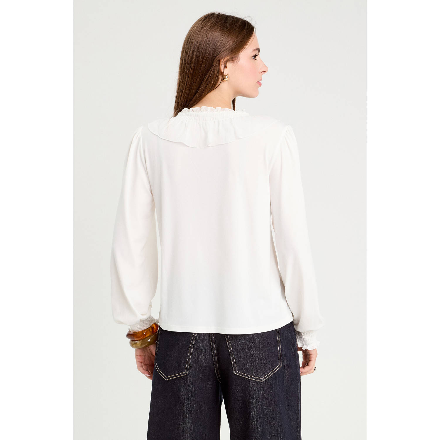 Cache blouse ecru
