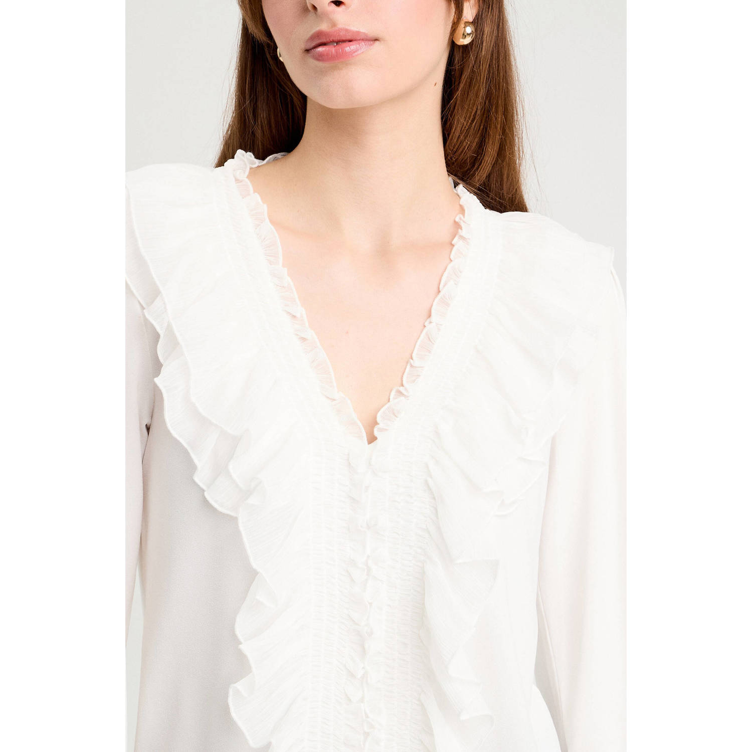 Cache blouse ecru