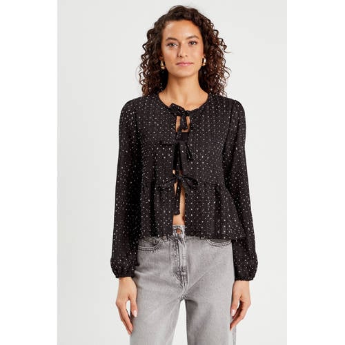 Cache Cache blouse zwart met glitter afbeelding