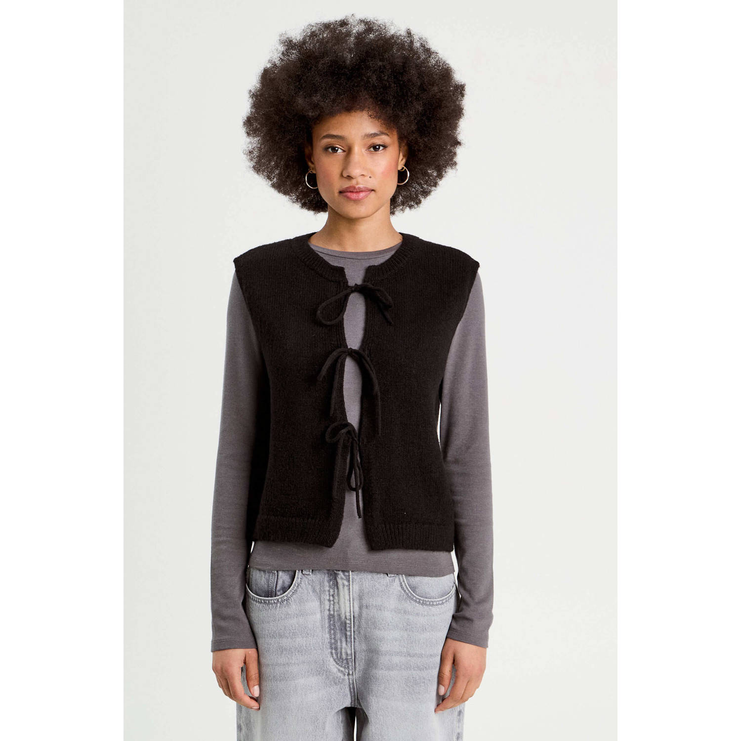 Cache gilet zwart