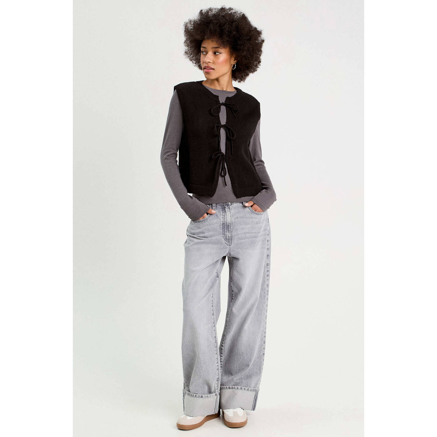 Cache gilet zwart