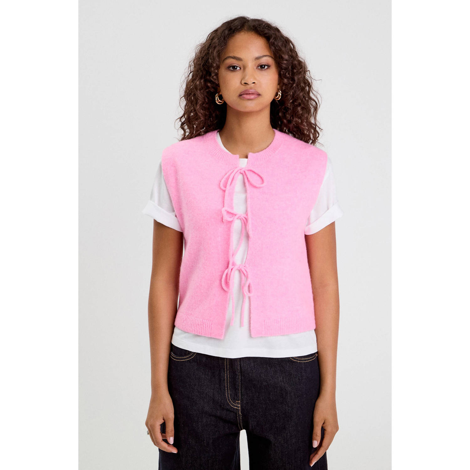 Cache gilet roze