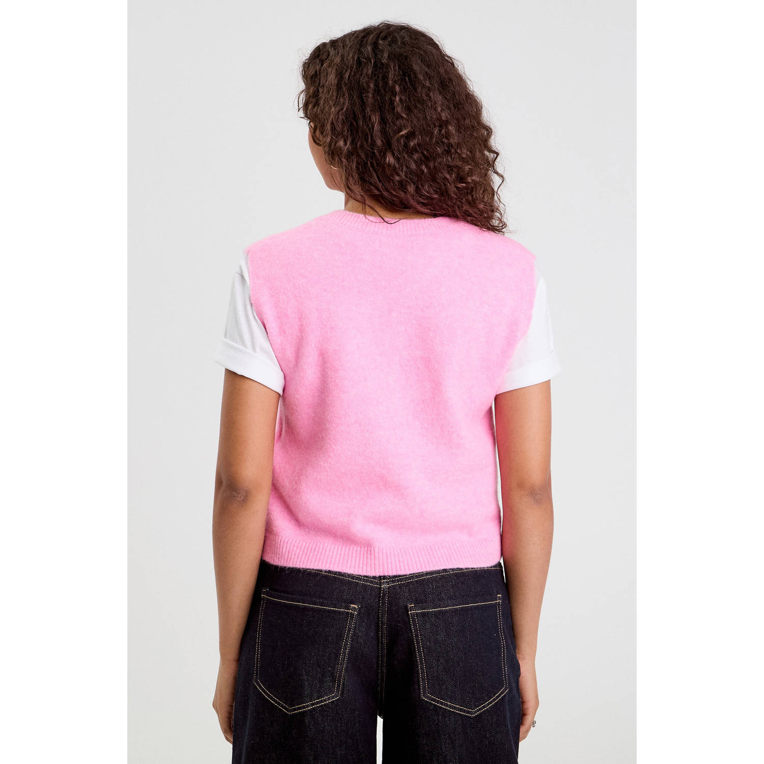 Cache gilet roze