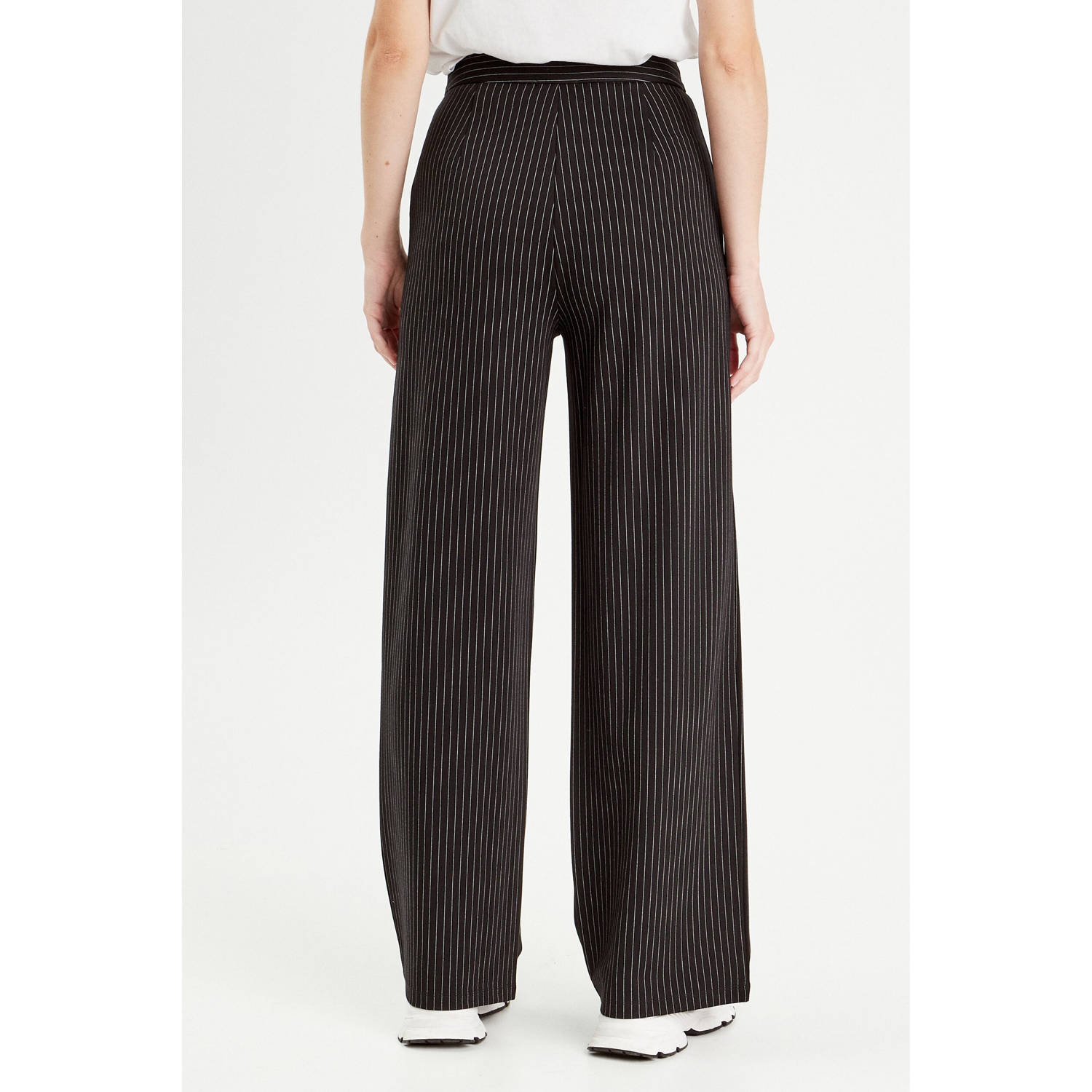 Cache high waist casual broek zwart