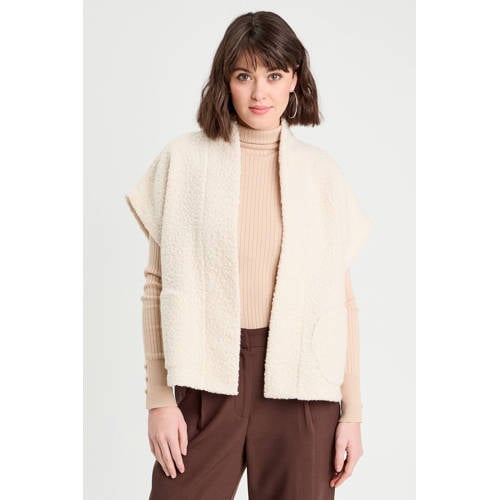 Cache Cache fleece teddy fleecevest ecru afbeelding