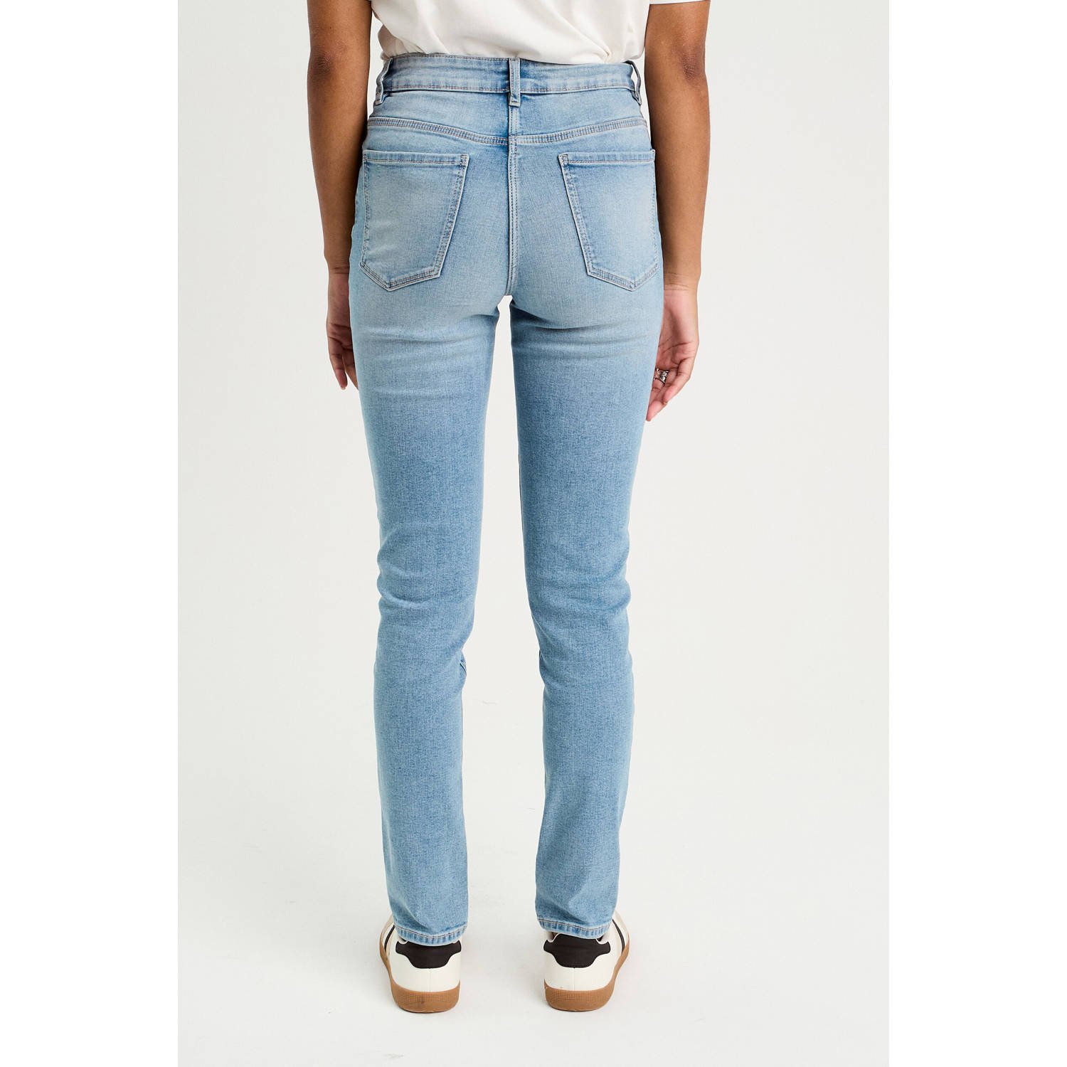 Cache slim fit jeans light blue denim