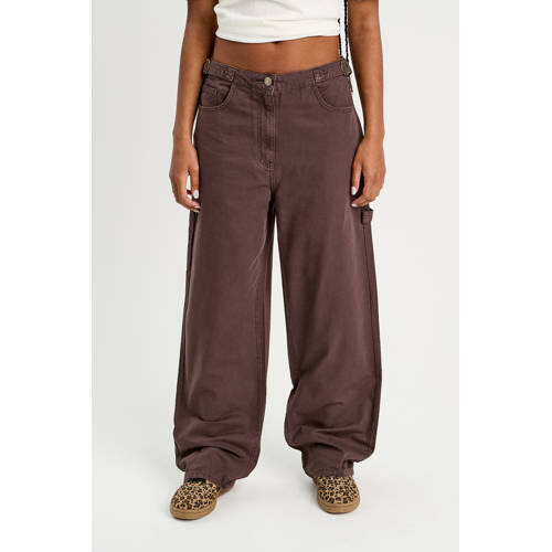 Cache Cache regular waist casual broek donkerbruin afbeelding