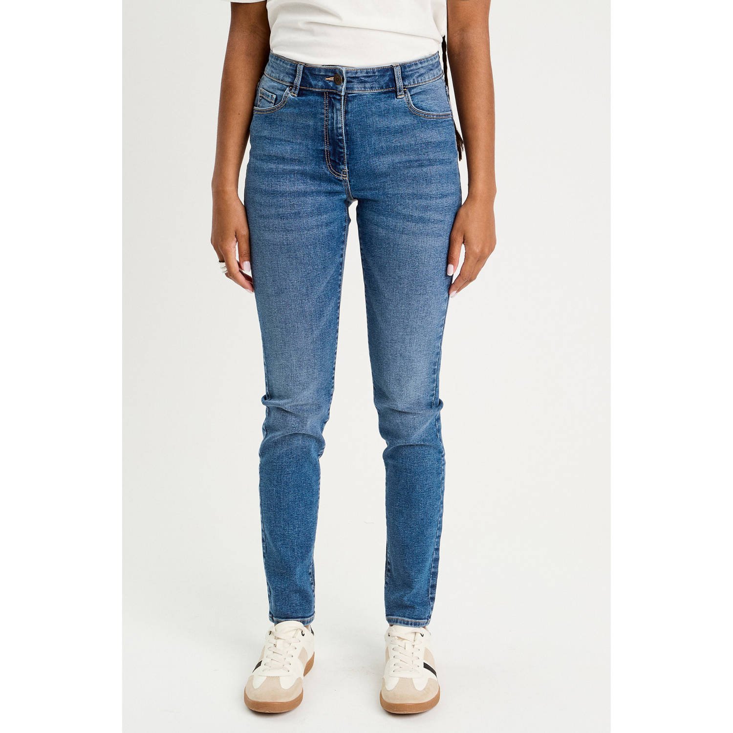 Cache slim fit jeans medium blue denim