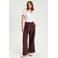 Cache Cache wide leg high waist pantalon donkerbruin