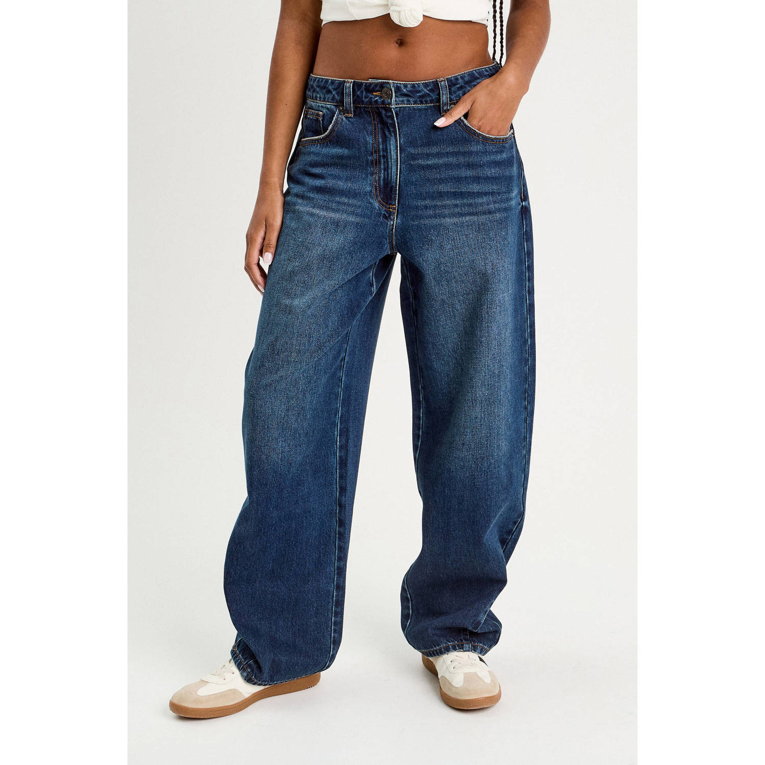 Cache dark blue denim