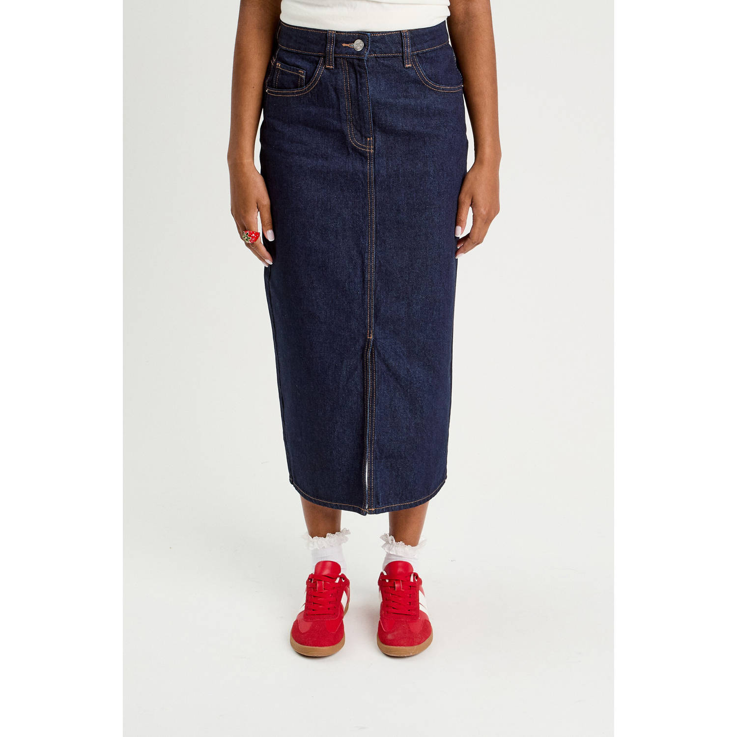 Cache denim spijkerrok donkerblauw
